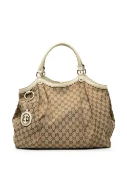 Gucci Pre-Owned: Коричневая сумка-шоппер 