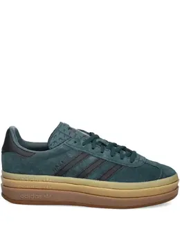 adidas: Зелёные кроссовки  Gazelle