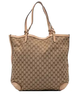 Gucci Pre-Owned: Коричневая сумка-шоппер 