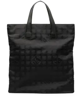 CHANEL Pre-Owned: Чёрная сумка-шоппер 