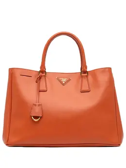 Prada Pre-Owned: Оранжевая сумка-шоппер 