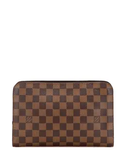 Louis Vuitton Pre-Owned: Коричневый клатч 