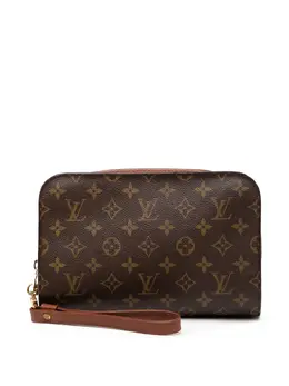Louis Vuitton Pre-Owned: Коричневый клатч 