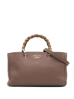 Gucci Pre-Owned: Коричневая сумка-шоппер 
