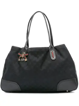 Gucci Pre-Owned: Чёрная сумка-шоппер 