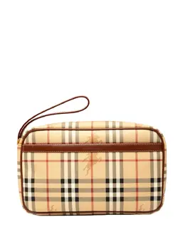 Burberry Pre-Owned: Коричневый клатч 