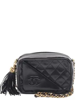 CHANEL Pre-Owned: Чёрная сумка через плечо 