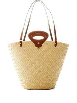 Louis Vuitton Pre-Owned: Бежевая сумка-шоппер 