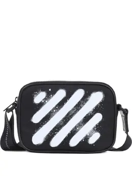 Off-White: Чёрная сумка через плечо 