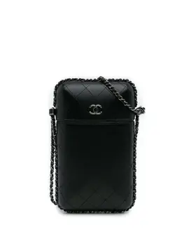 CHANEL Pre-Owned: Чёрная сумка через плечо 