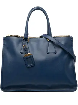 Prada Pre-Owned: Голубая сумка-шоппер 