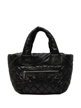 CHANEL Pre-Owned: Чёрная сумка-шоппер 