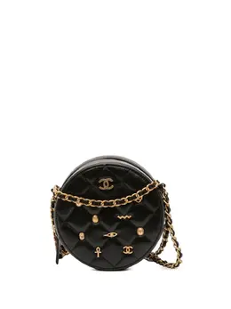 CHANEL Pre-Owned: Чёрный клатч 