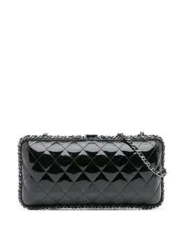 CHANEL Pre-Owned: Чёрный клатч 