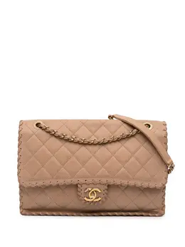 CHANEL Pre-Owned: Коричневая сумка через плечо 
