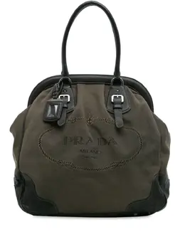 Prada Pre-Owned: Коричневая сумка-шоппер 