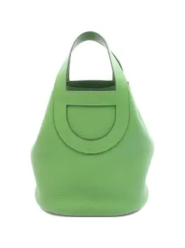 Hermès Pre-Owned: Зелёная сумка-шоппер 