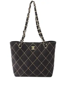 CHANEL Pre-Owned: Тёмная сумка 