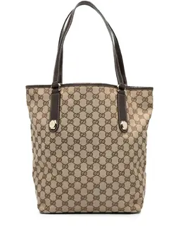 Gucci Pre-Owned: Коричневая сумка-шоппер 