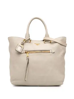 Prada Pre-Owned: Белая сумка-шоппер 