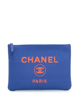 CHANEL Pre-Owned: Голубой клатч 