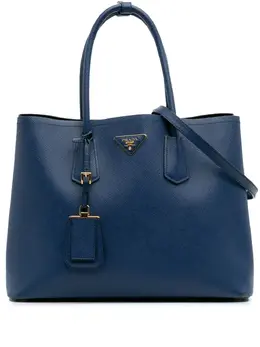 Prada Pre-Owned: Голубая сумка 