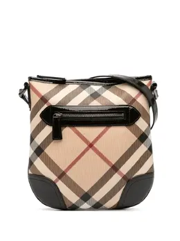 Burberry Pre-Owned: Коричневая сумка через плечо 