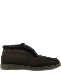 Santoni: Коричневые ботинки 