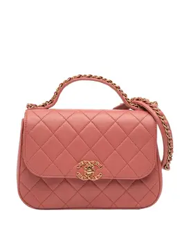 CHANEL Pre-Owned: Розовая сумка на руку 