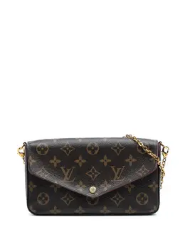 Louis Vuitton Pre-Owned: Коричневая сумка через плечо 