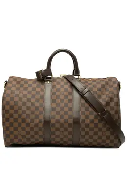 Louis Vuitton Pre-Owned: Коричневая дорожная сумка 