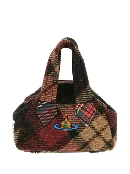 Vivienne Westwood: Коричневая сумка-шоппер 