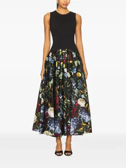 alice + olivia: Платье с растительным принтом 