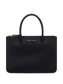 Comme Des Garçons Wallet: Чёрная сумка-шоппер 