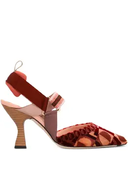 FENDI: Розовые туфли  Colibri