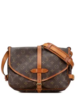 Louis Vuitton Pre-Owned: Коричневая сумка через плечо 