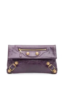 Balenciaga Pre-Owned: Фиолетовый клатч 