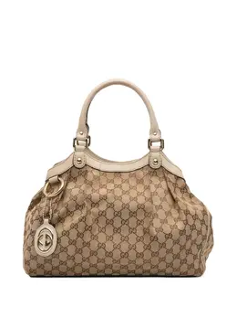 Gucci Pre-Owned: Коричневая сумка-шоппер 