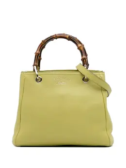 Gucci Pre-Owned: Жёлтая сумка-шоппер 