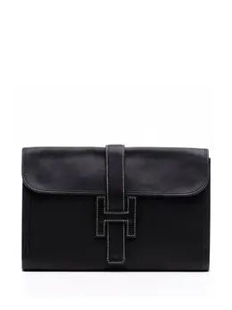 Hermès Pre-Owned: Чёрный клатч 