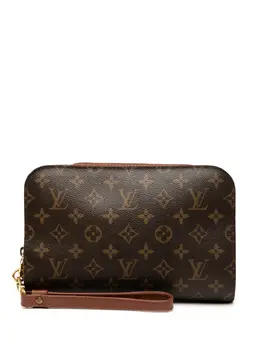 Louis Vuitton Pre-Owned: Коричневый клатч 
