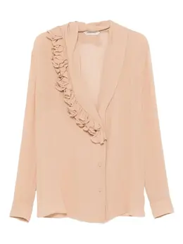 Alberta Ferretti: Розовая рубашка 