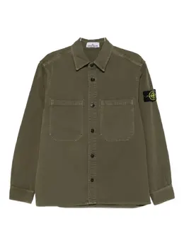 Stone Island: Зелёная рубашка  Compass