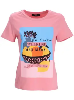 Weekend Max Mara: Футболка с принтом 