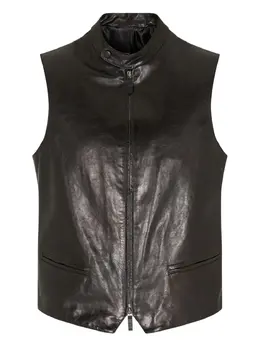 Giorgio Armani: Кожаный жилет 