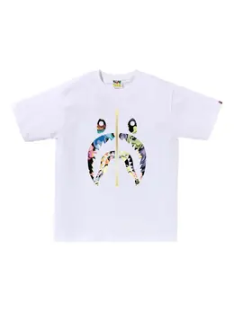 A BATHING APE®: Белая футболка 