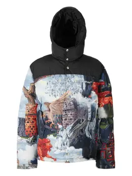 Off-White: Куртка с высоким воротником 