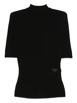 FENDI: Чёрный топ 