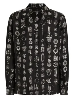 Dolce & Gabbana: Рубашка с принтом 