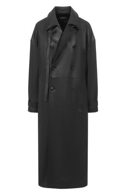 Ann Demeulemeester: Кожаный плащ 